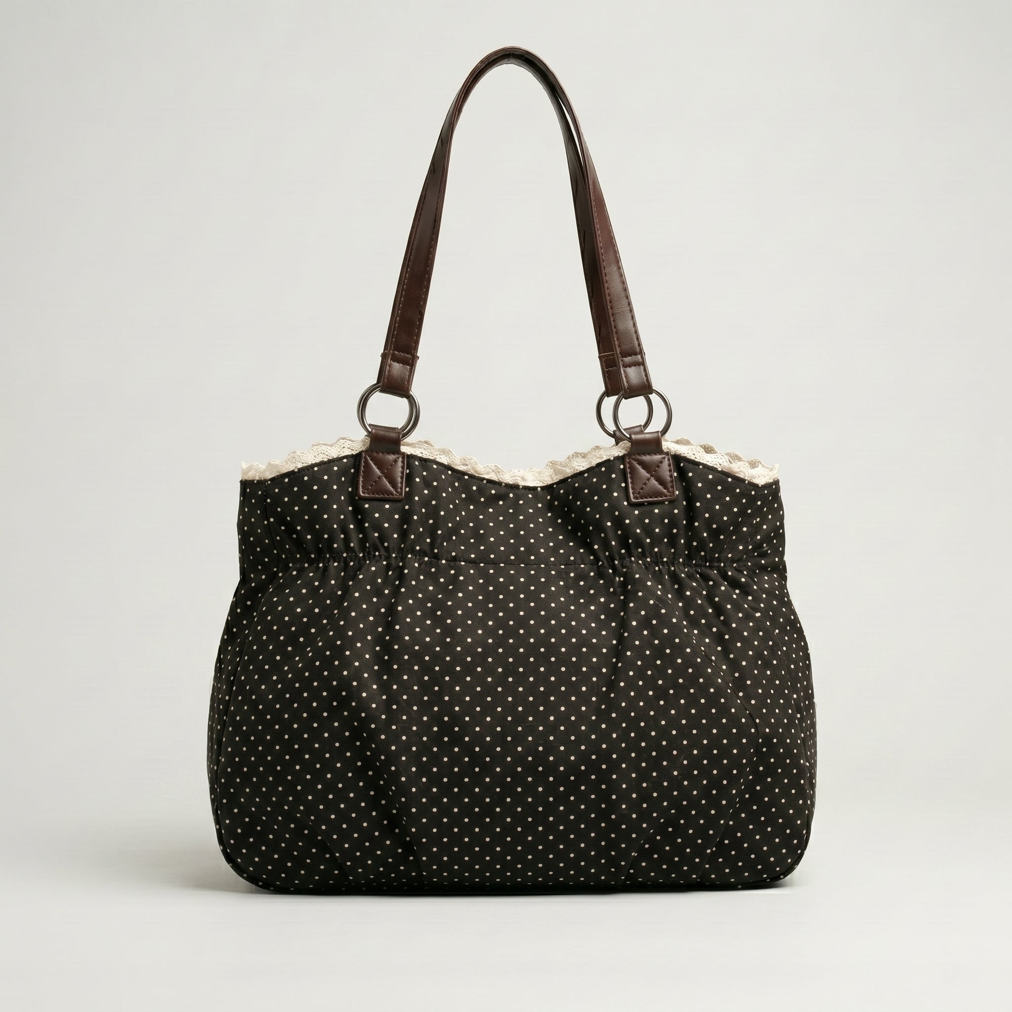 Vintage Polka Dot Bow Shoulder Bag